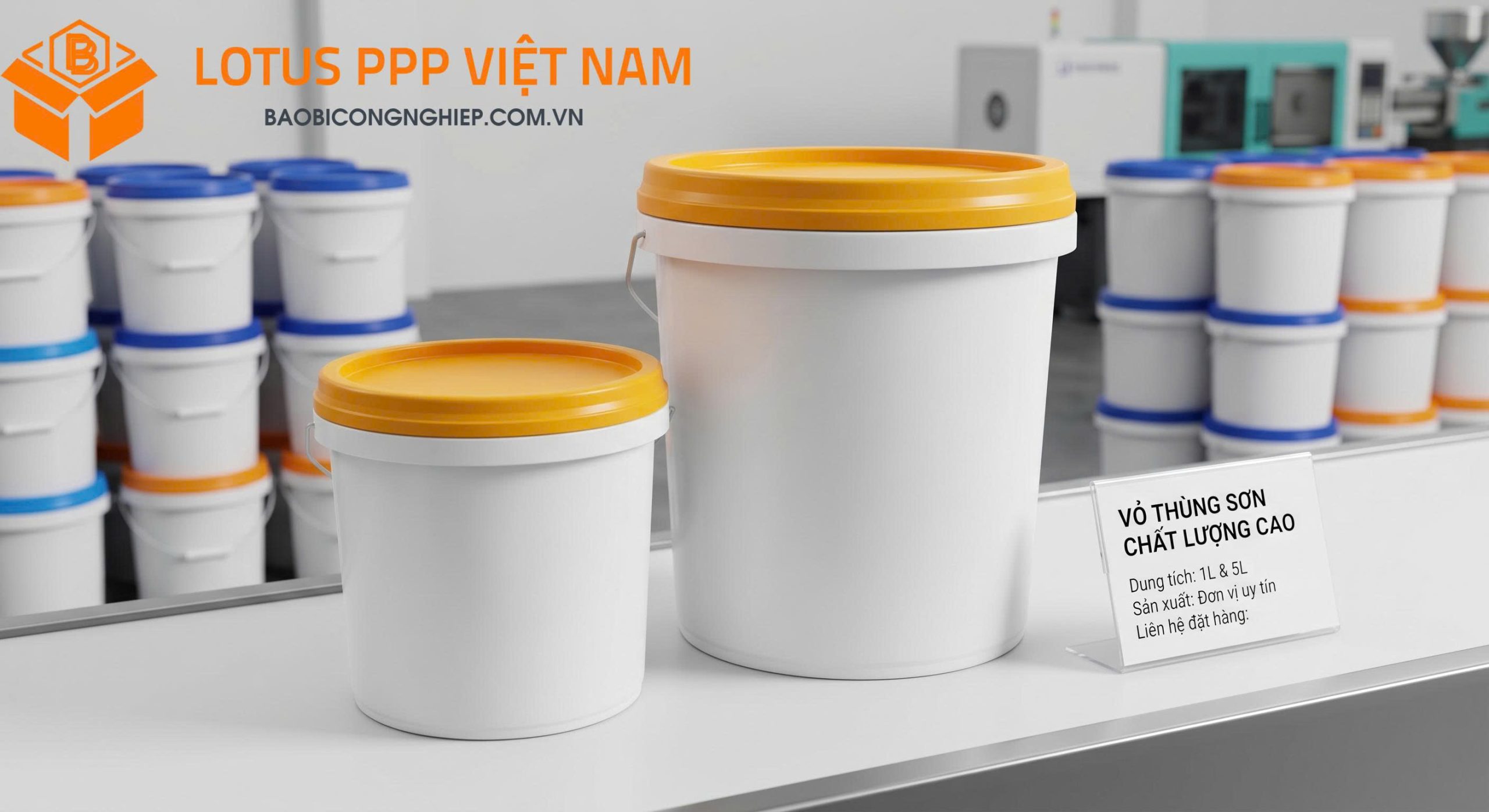 Vỏ Thùng Sơn 18l 5l 1l, vỏ thùng sơn dung tích 18l 5l 1l